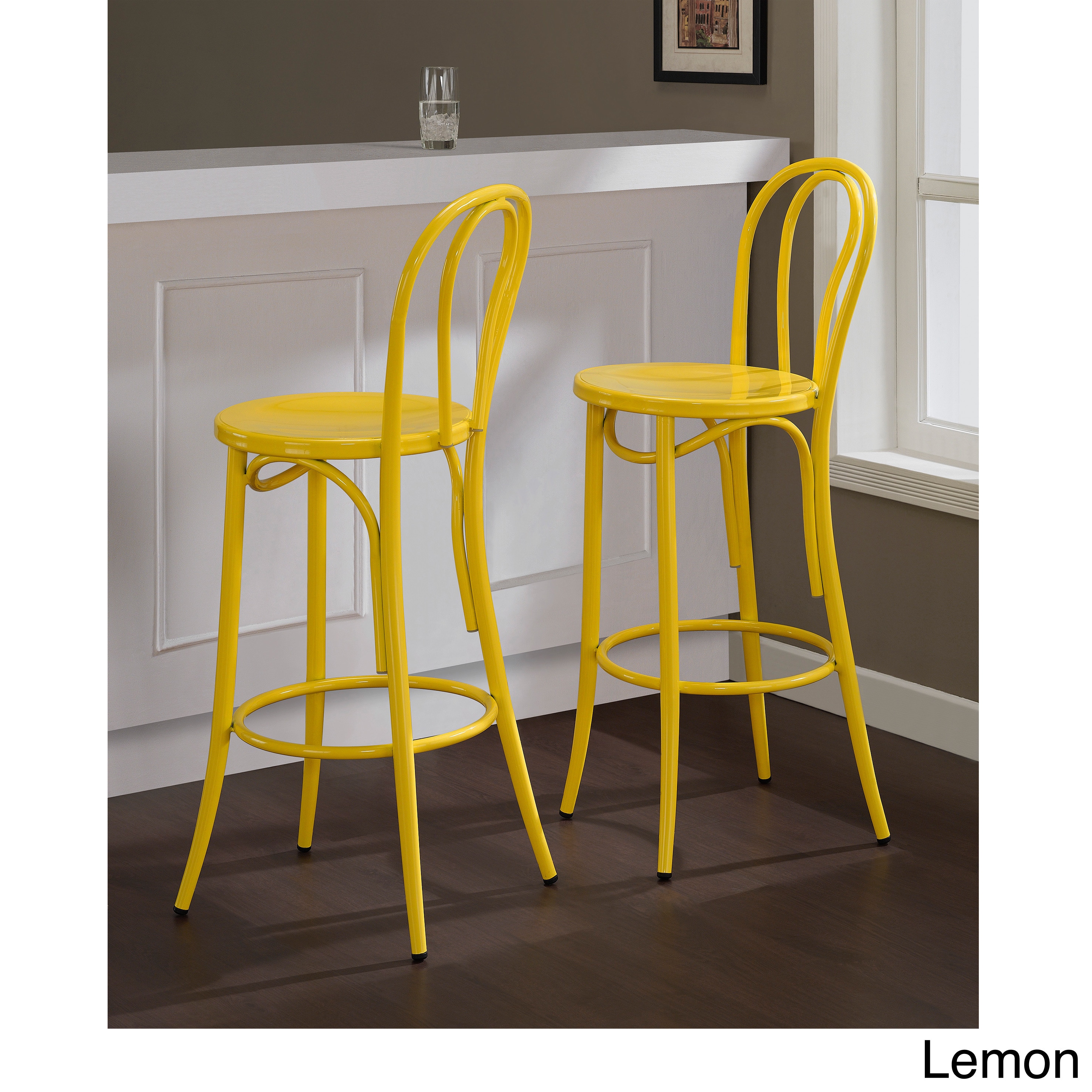 Cafe Metal Bar Stool (set Of 2)