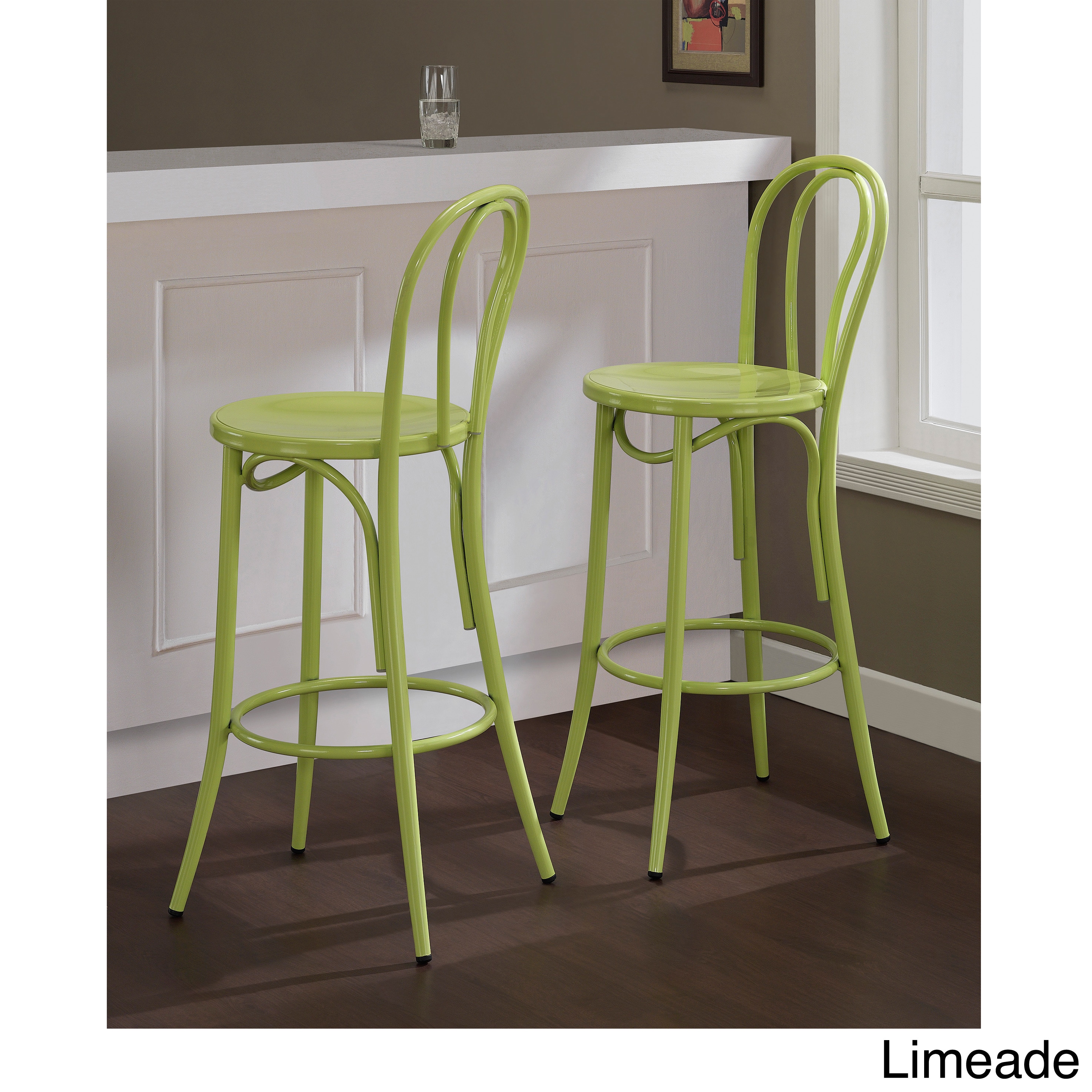 Cafe Metal Bar Stool (set Of 2)