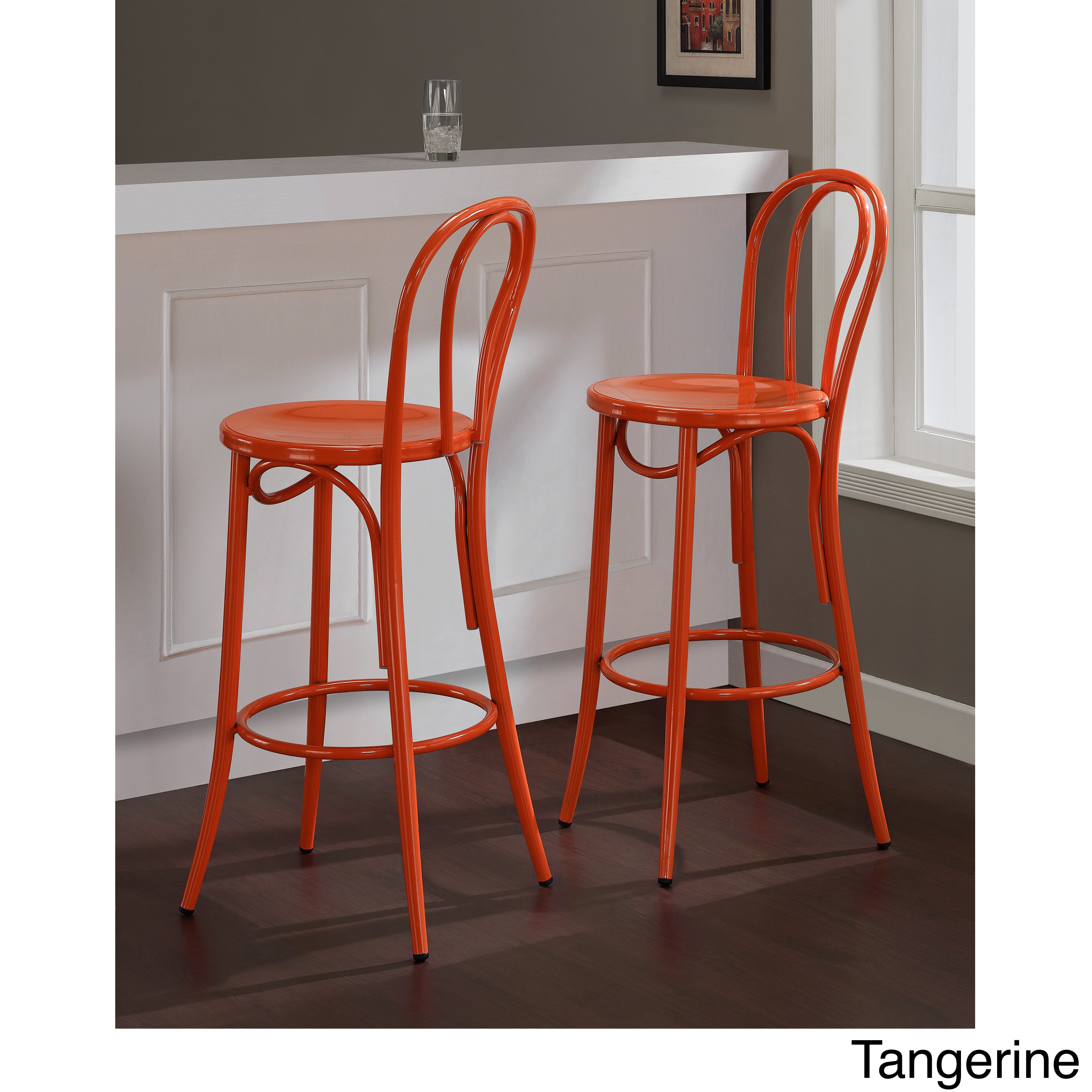 Cafe Metal Bar Stool (set Of 2)