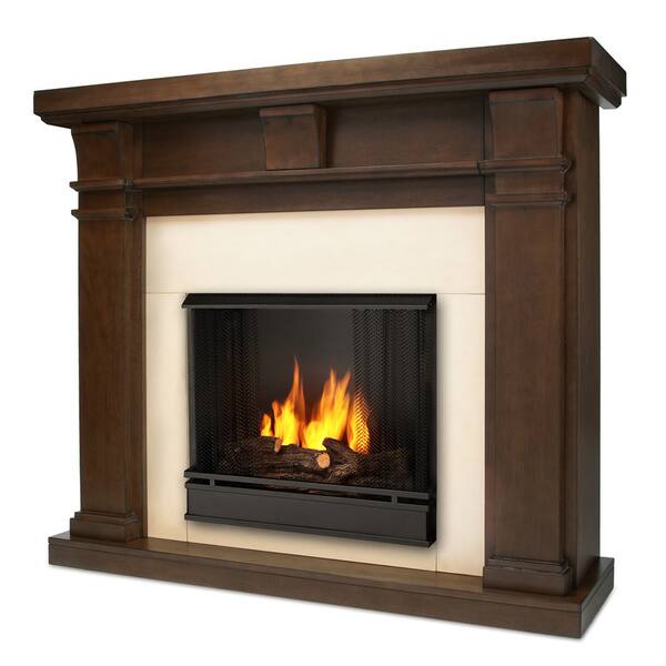 Shop Real Flame Porter Vintage Black Maple Gel Fireplace Free