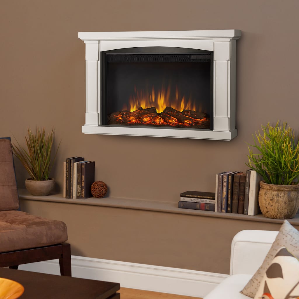 Real Flame 'Brighton' White Electric Fireplace