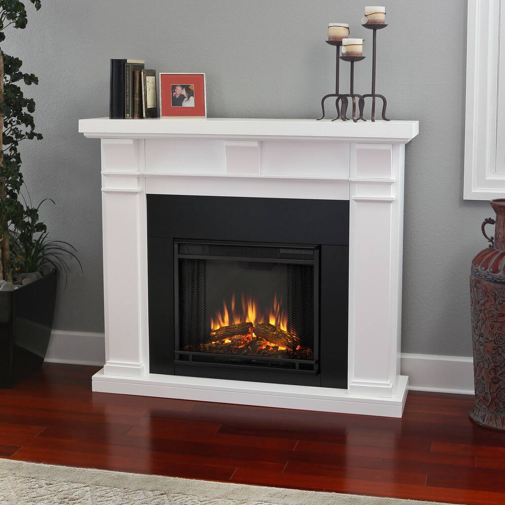 Real Flame 'Porter' White Electric Fireplace
