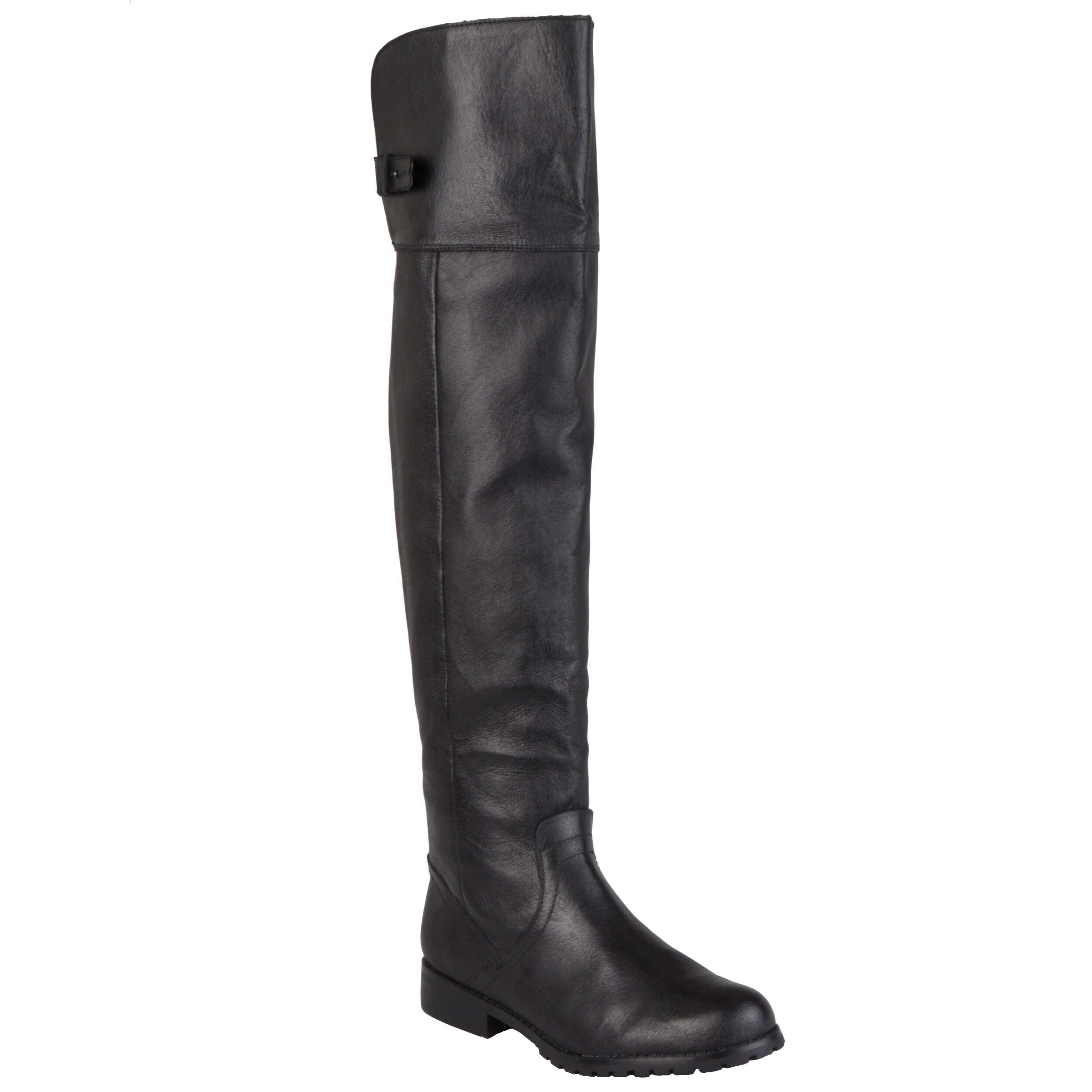 steve madden black buckle boots