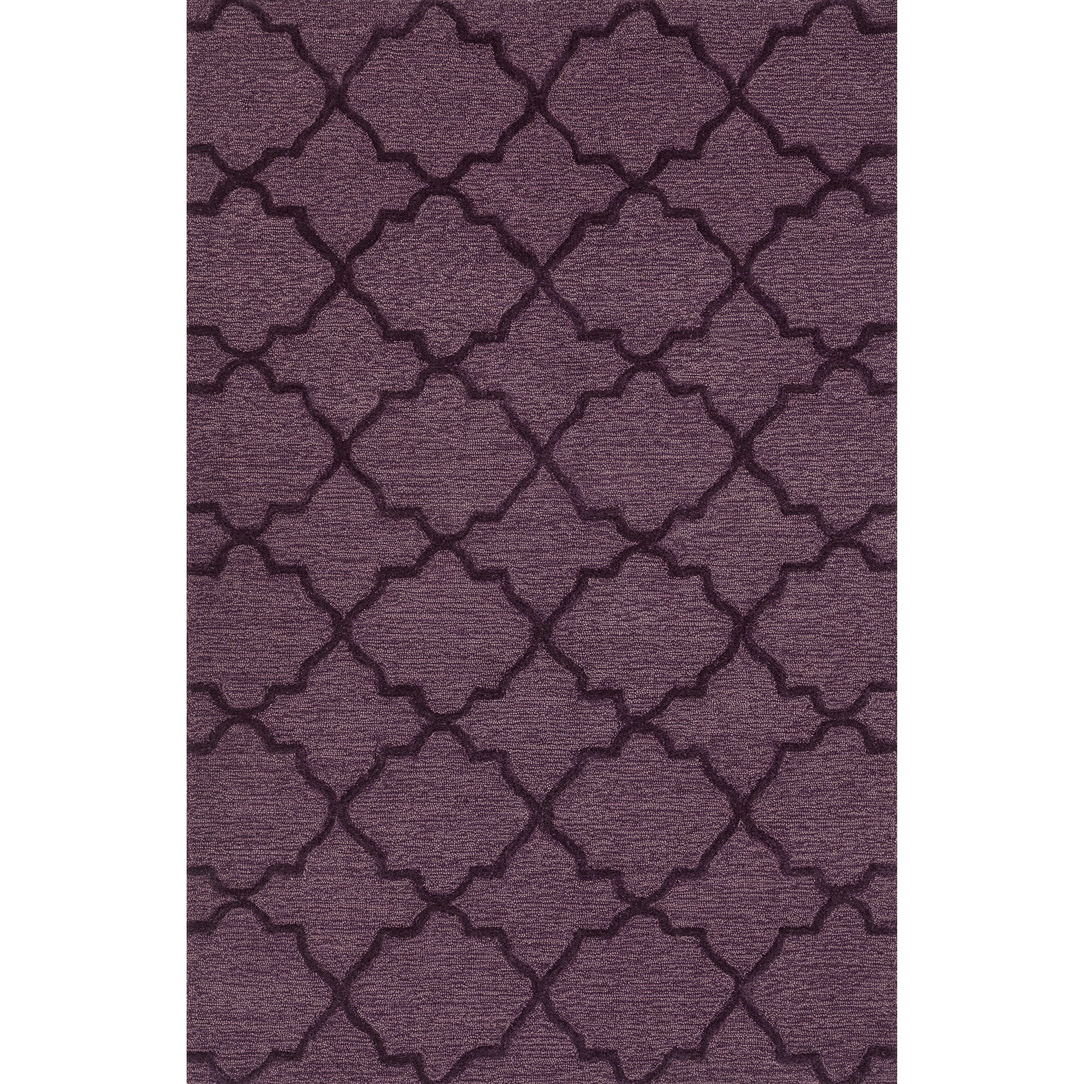 Hand Tufted Benson Plum Rug (76x96)