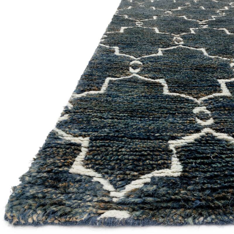 Alexander Home Hand-knotted Trellis Jute/ Wool Area Rug