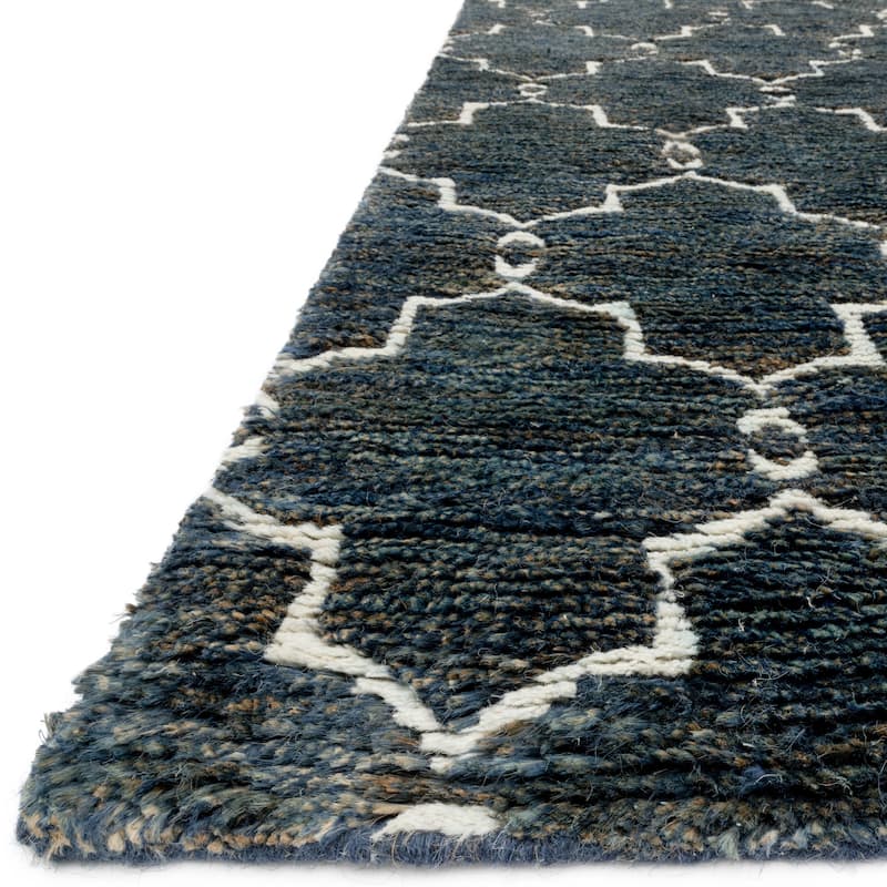 Alexander Home Hand-knotted Trellis Jute/ Wool Area Rug