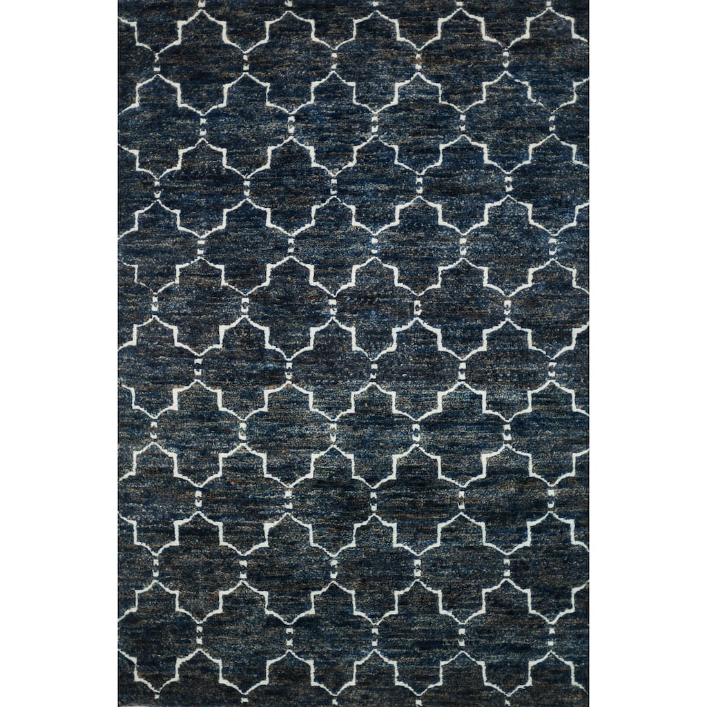 Alexander Home Hand-knotted Trellis Jute/ Wool Area Rug