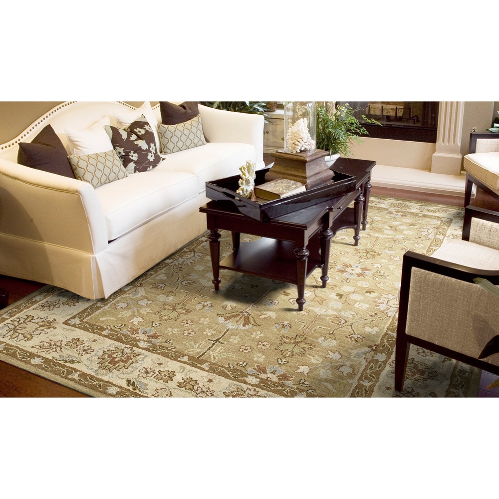 Anabelle Camel Hand tufted Wool Area Rug (10 X 14)