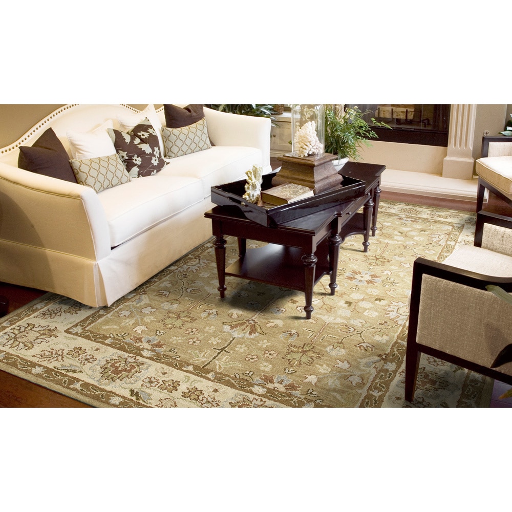 Anabelle Camel Hand tufted Wool Area Rug (8 X 10)