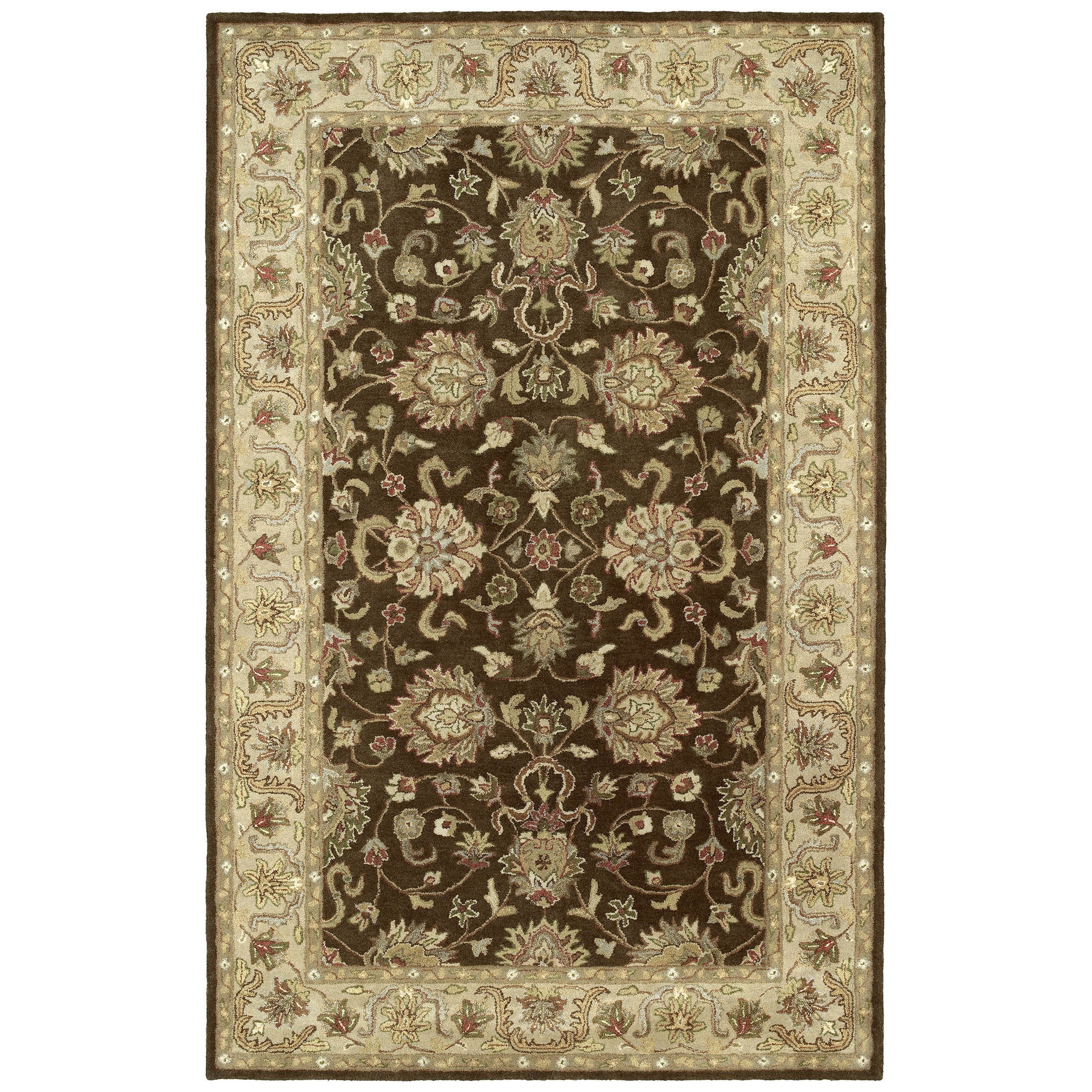 Anabelle Chocolate Brown Hand tufted Wool Rug (2 X 3)