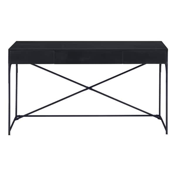 Shop Potrero Hill Distressed Black Metal Student Desk Free