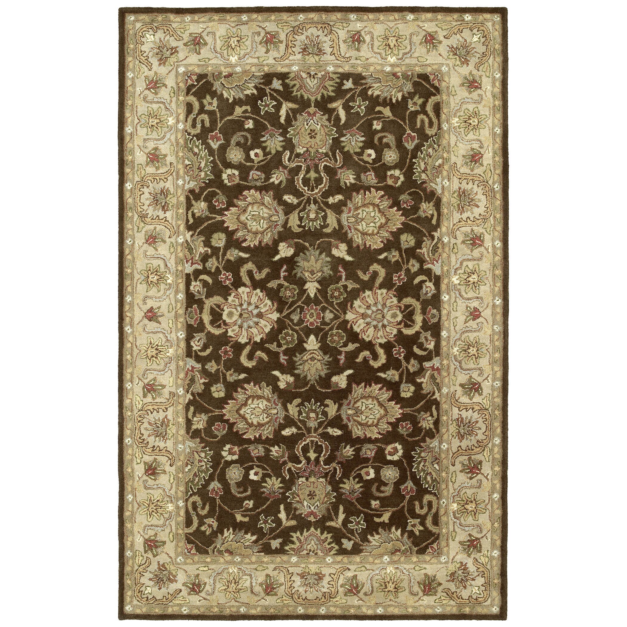 Anabelle Hand tufted Chocolate Brown Wool Rug (10 X 14)