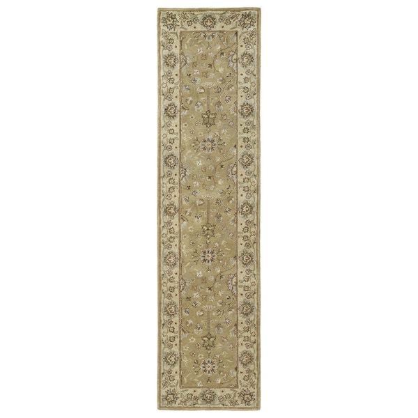 Anabelle Hand tufted Camel color Wool Rug (26 x 10)