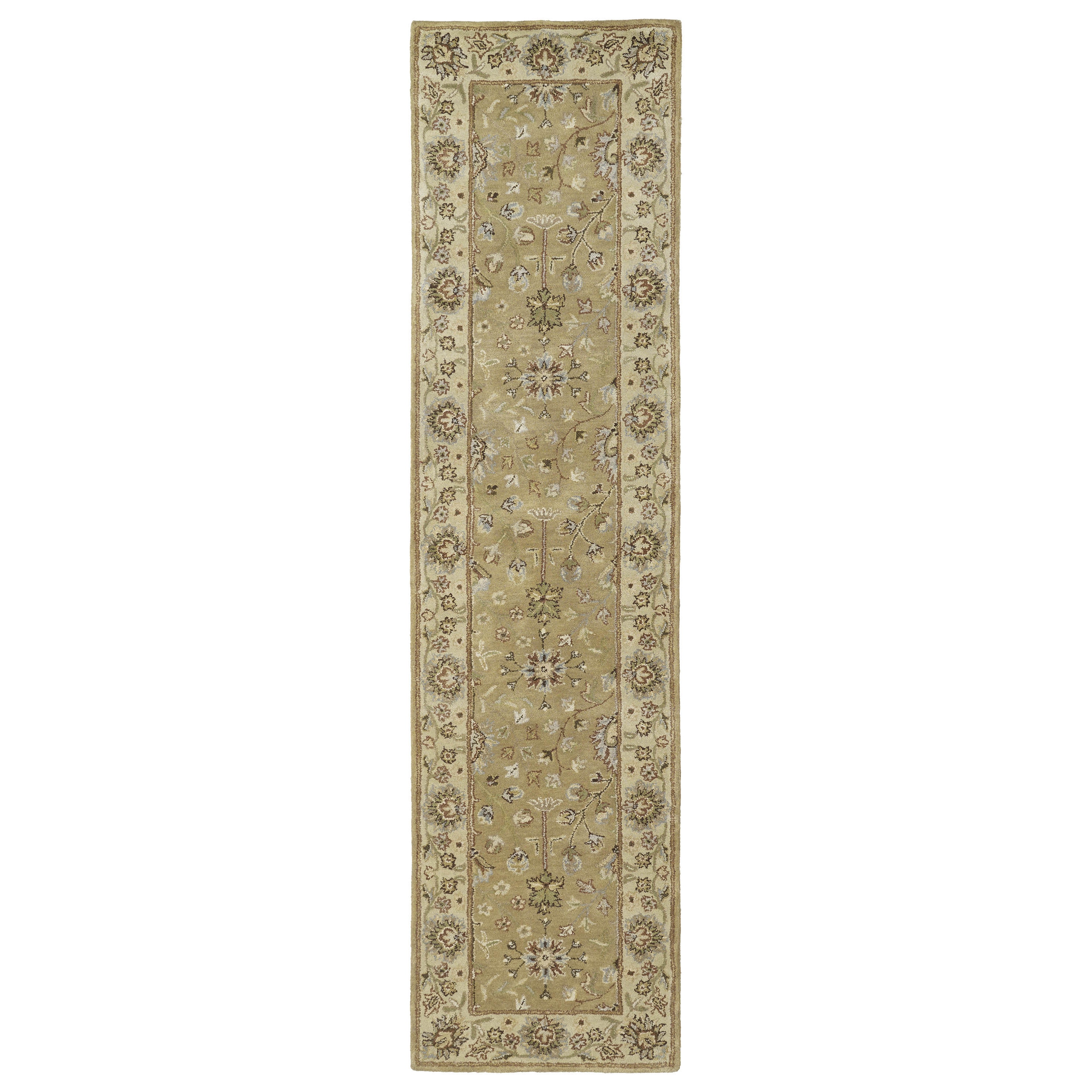 Anabelle Hand tufted Camel color Wool Rug (26 X 10)