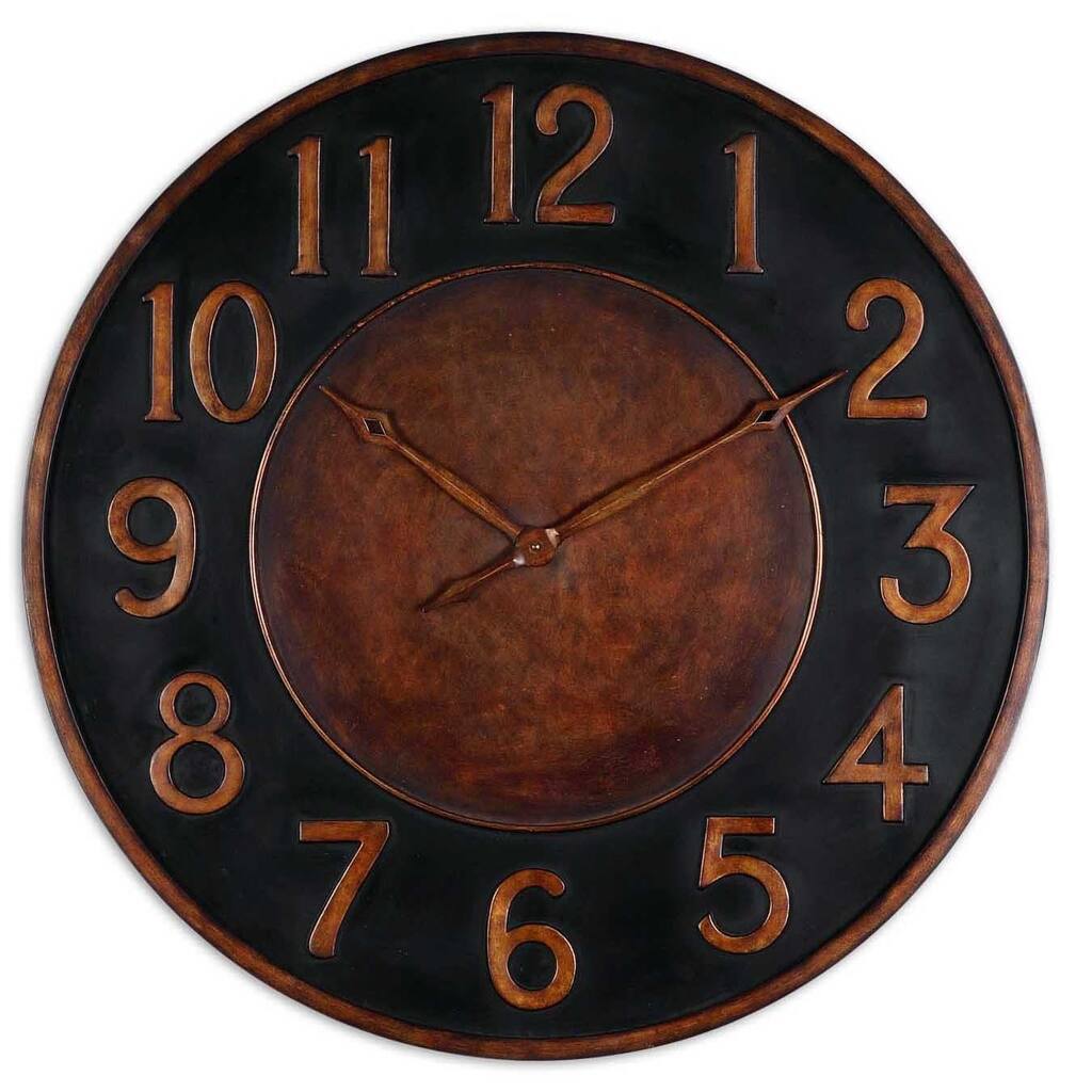 Uttermost 'Matera' Golden Bronze Wall Clock
