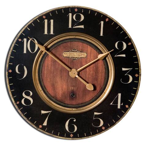 Uttermost 'Alexandre Martinot' 30-inch Round Wall Clock