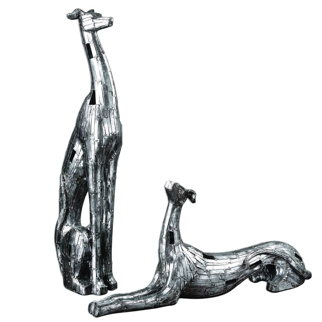 Uttermost Resting Greyhounds Figurines (Set of 2)
