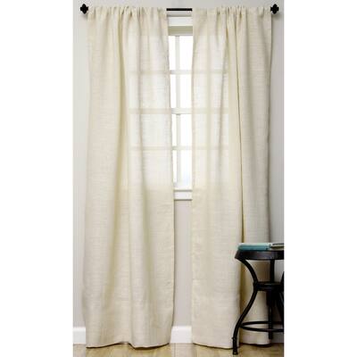 Buy Ivory Jute Curtains Drapes Online At Overstock Our Best