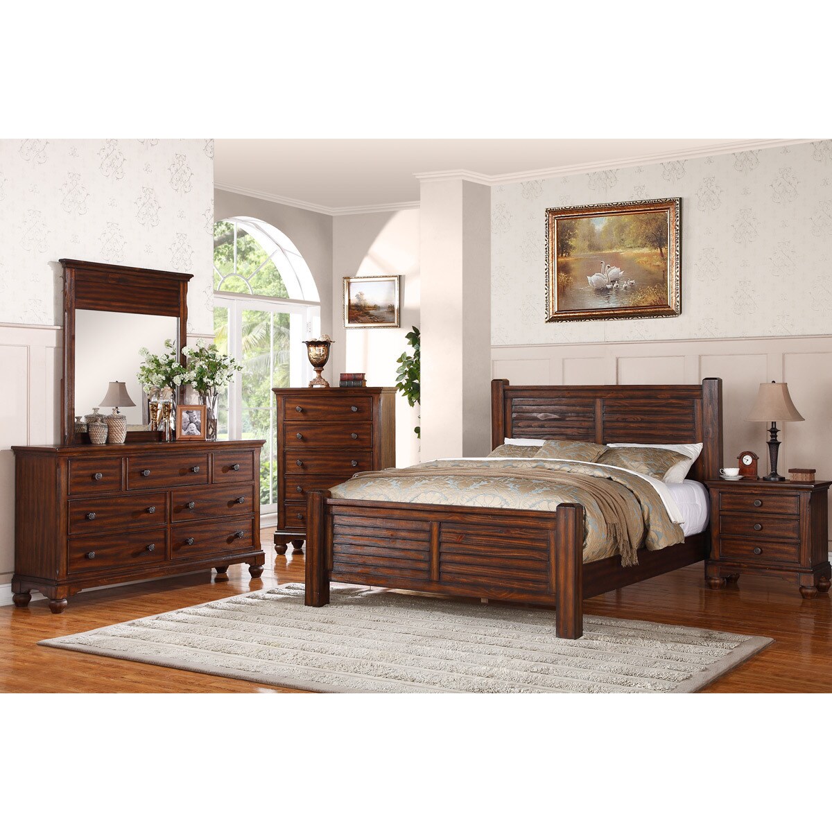 Cdecor Woodrow Island 5 piece Bedroom Set (5 Pieces) Brown Size Queen