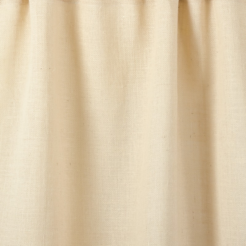 Open Weave Lined Burlap Curtain Panel