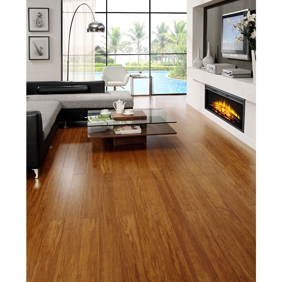 Shop Envi Exotic Caramel Strand Woven Ez Click Flooring Free
