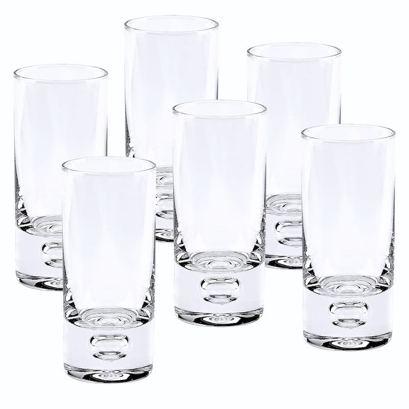 Galaxy Mouth Blown Lead Free Crystal 2.5 oz. Shot Glasses (Set of 6)