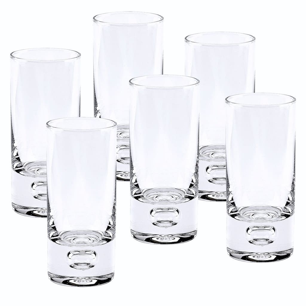 Galaxy Mouth Blown Lead Free Crystal 2.5 oz. Shot Glasses (Set of 6)