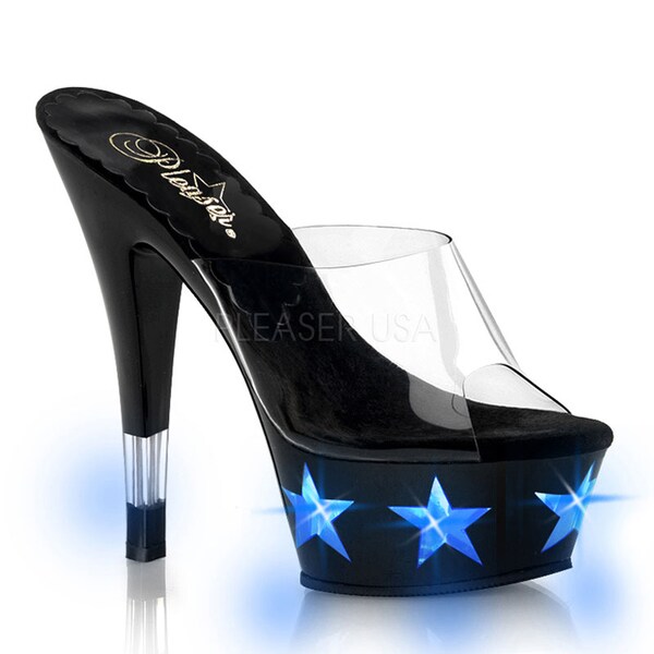 Pleaser Women's 'Kiss-201LT4' Light-up Platform Heels - Overstock - 8533612