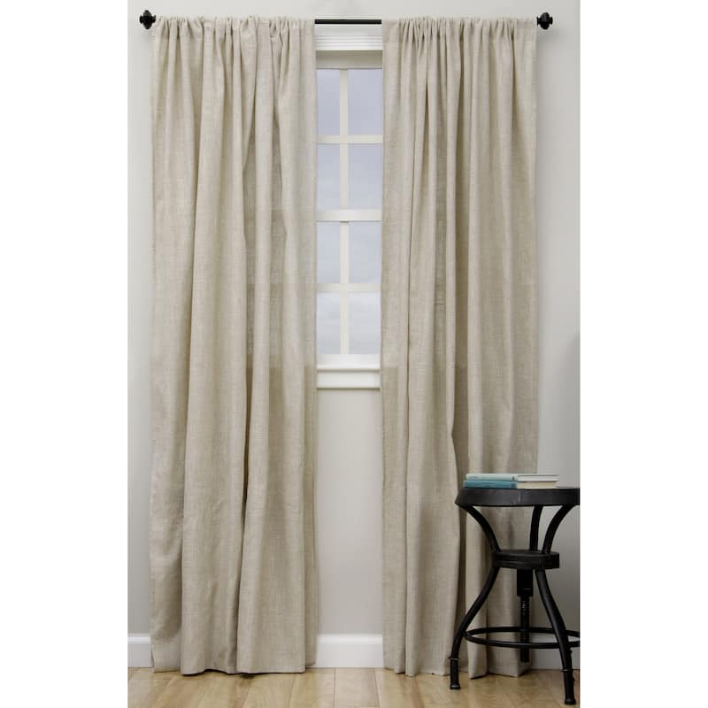 Classic Linen Blend Curtain Panel - 57 x 108