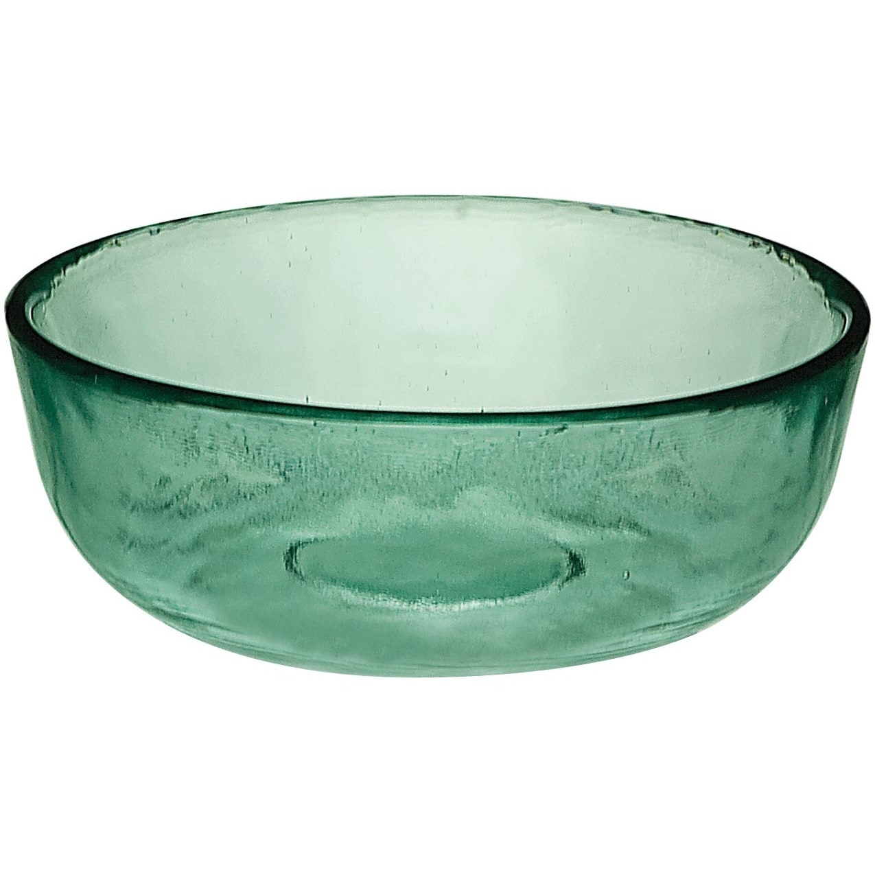 Set Of 2 Recycled Glass Low Bowls