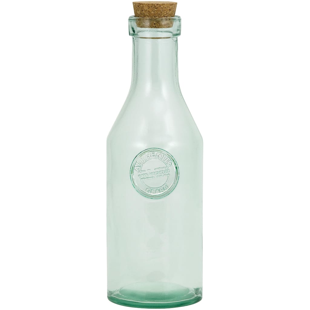 Set of 4 Authentic Recycled Clear Green Bottles