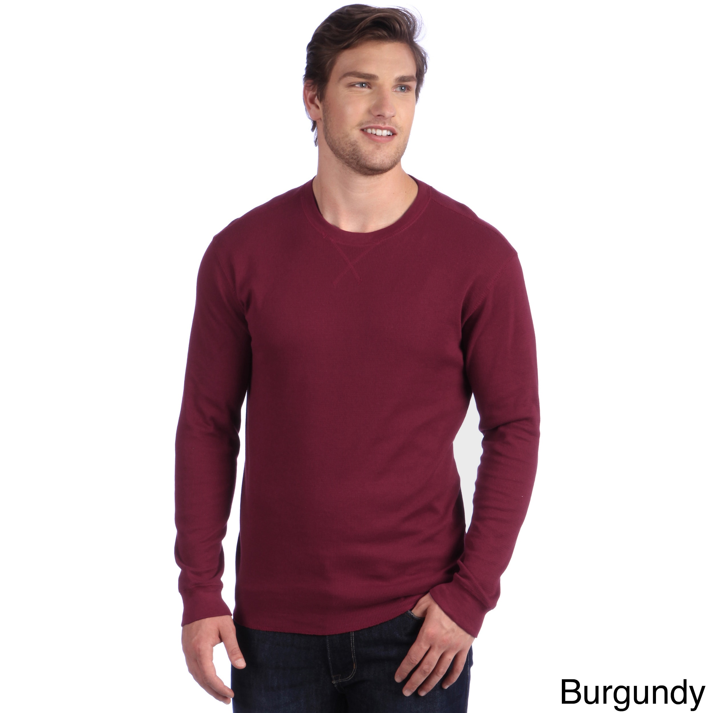 Shop Men's Crew Neck Thermal Shirt - Free Shipping On Orders Over $45 ...