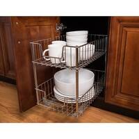 NEX™ Rose Gold Aluminum Compact Dish Drying Rack