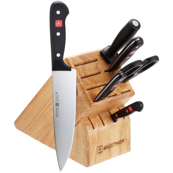 Wusthof Gourmet 7Piece Knife Set with Block Free Shipping Today