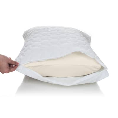 Remedy Waterproof Pillow Protector – Washable Cotton Pillowcase with Zipper to Help Prevent Bed Bugs and Dust Mites (King)