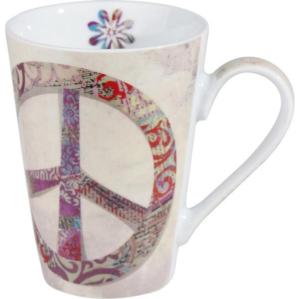 Shop Konitz Peace Sign Porcelain Mug Set of 2 - Free Shipping On Orders ...