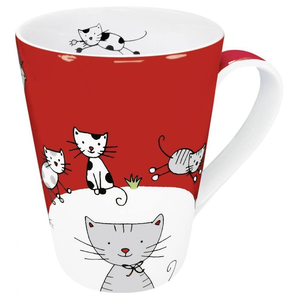 Konitz Globetrotter Cats Mugs (Set of 4)