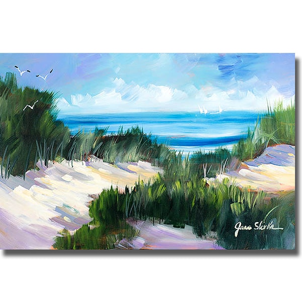 Shop Jane Slivka 'Dune Shoreside' Canvas Art On Sale Free Shipping