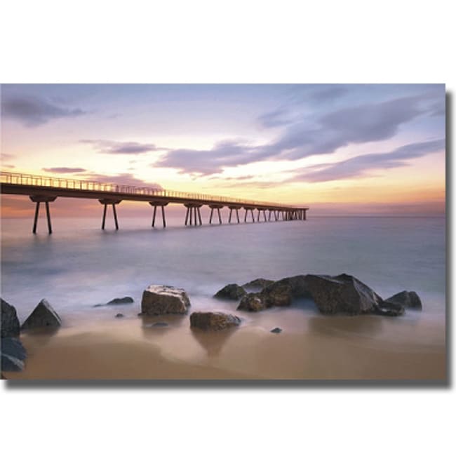 Sergi Mora The Pier Canvas Art