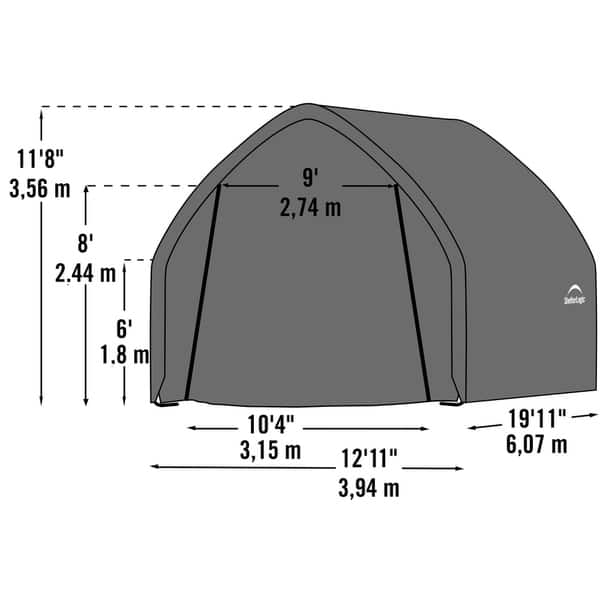 Shop Shelterlogic Garage In A Box Suv Truck 13 X 20 X 12 Free