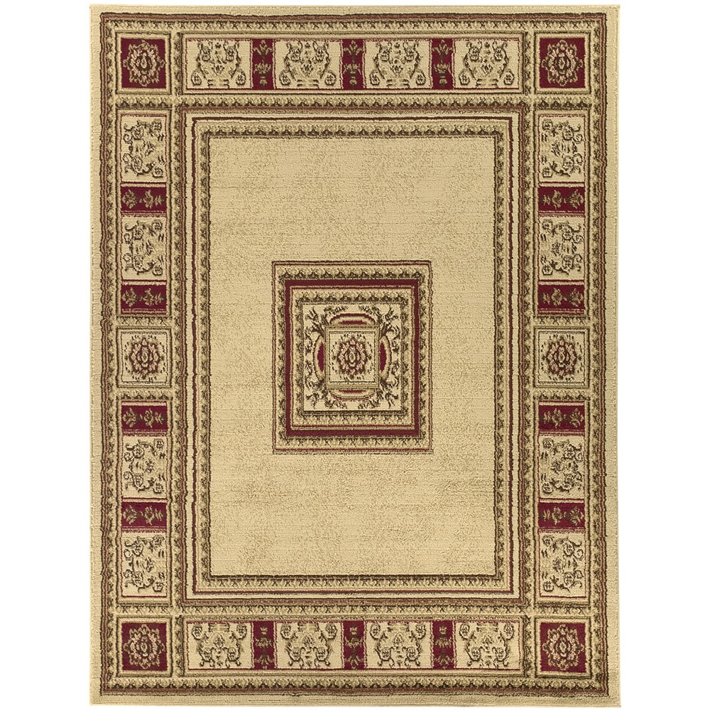 European Design Beige Area Rug (53 X 7)