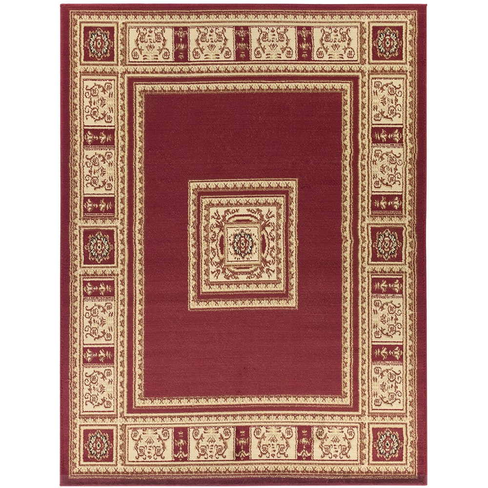 European Design Dark Red Area Rug (710 X 910)