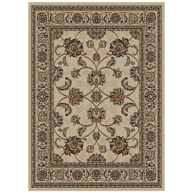 Beige Oriental Design Area Rug (710 X 910)