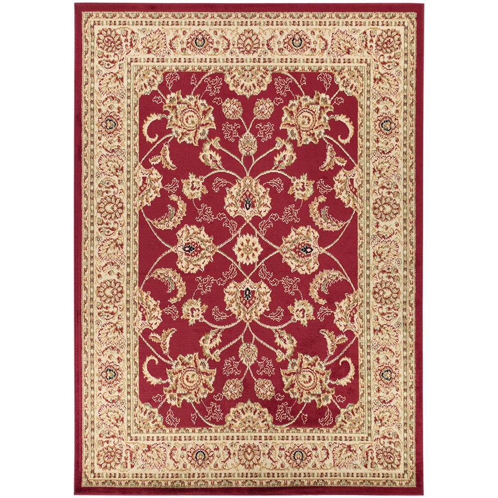 Traditional Oriental Design Dark Red Area Rug (311 X 53)