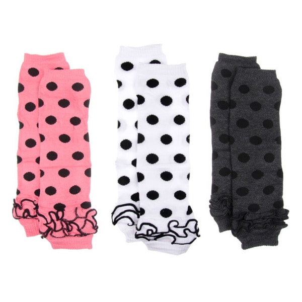 Polka Dot Baby Leg Warmers (Set of 3)