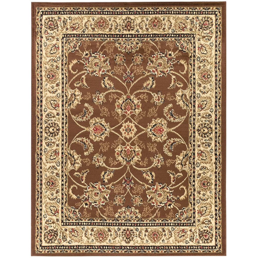 Brown Oriental Design Area Rug (710 X 910)