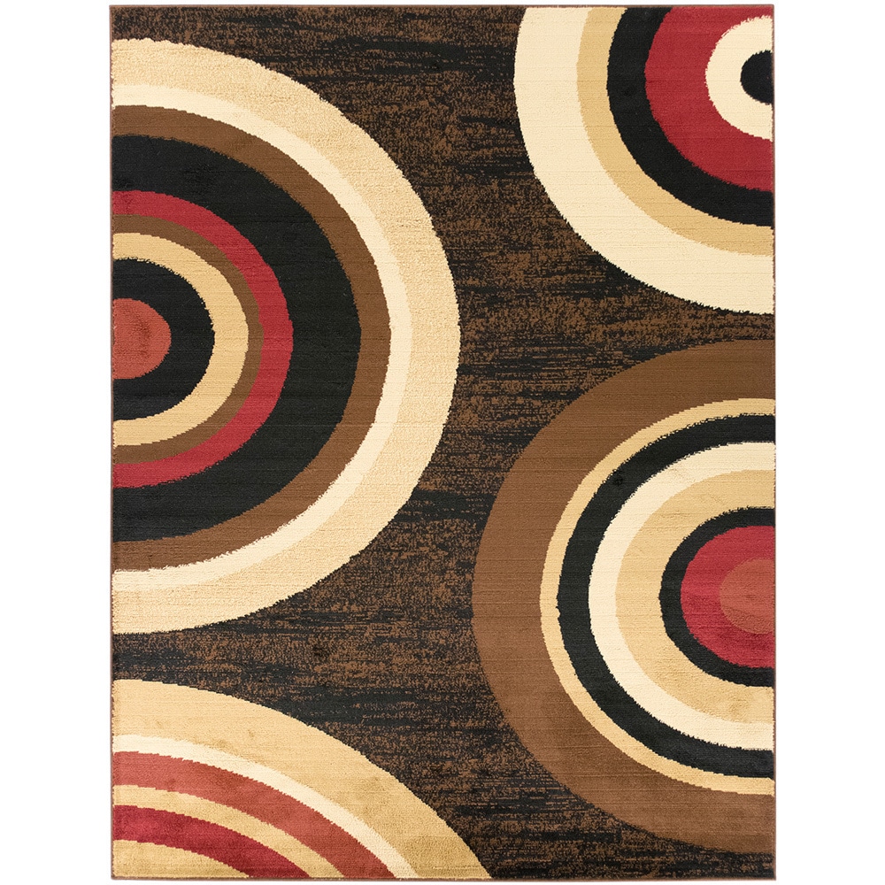 Contemporary Circles Design Area Rug (710 X 910)