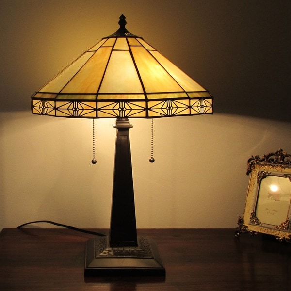 Chloe Tiffany Style Mission Design 2-light Table Lamp