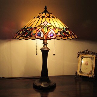 Tiffany Style Victorian 2-light Table Lamp