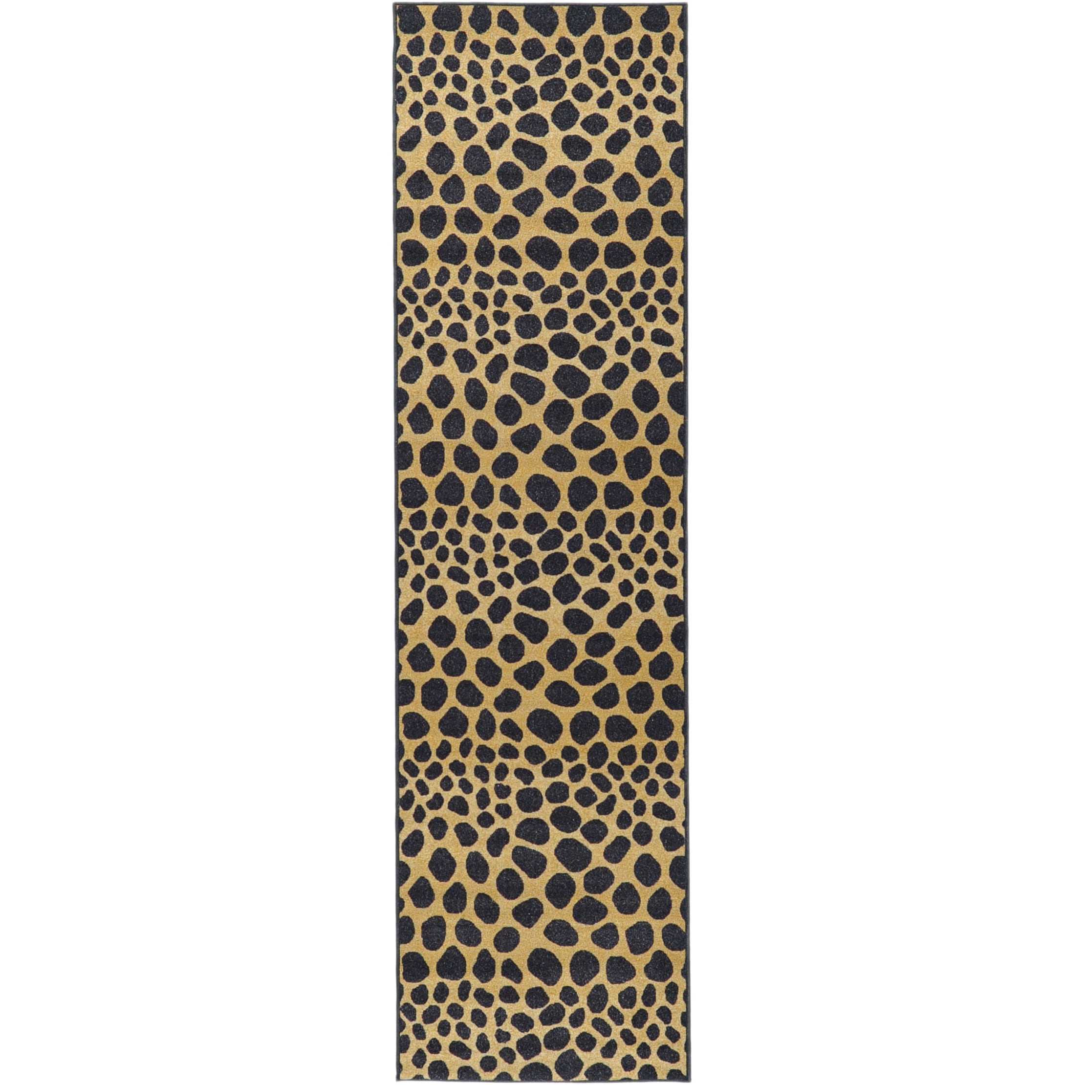 Animal Print Leopard Design Non skid Runner Rug (18 X 411)